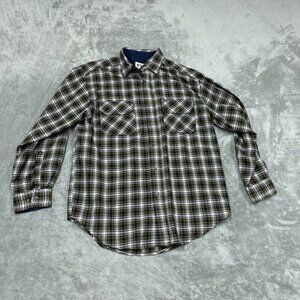 Northwest Territory Mens Medium Plaid Shirt Acrylic Nylon Western Style a0955